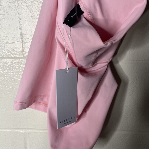 Anthropologie AllFenix Clair Biker Shorts Size S Pink High Rise Fitted - Picture 7 of 10